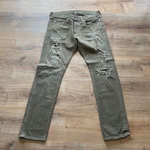 Ralph Lauren denim and supply distressed jeans